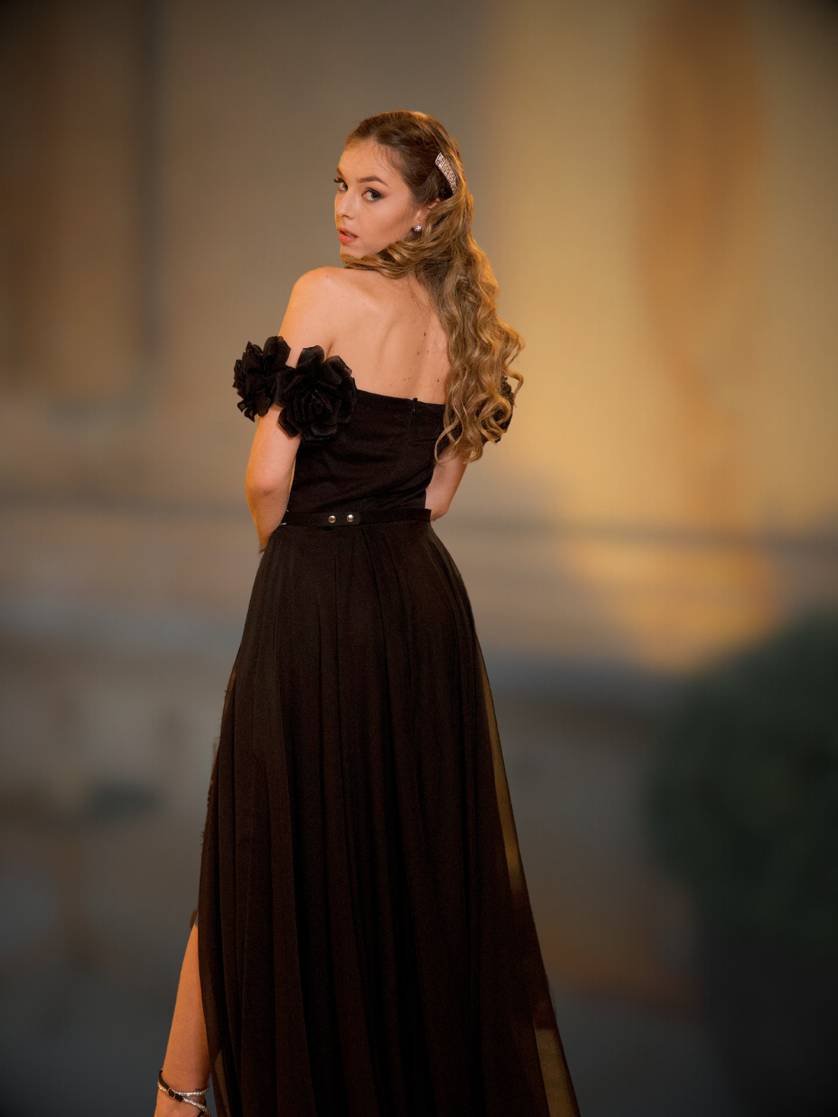 ВЕЧЕРНА РОКЛЯ MIDNIGHT BLACK ROSE 