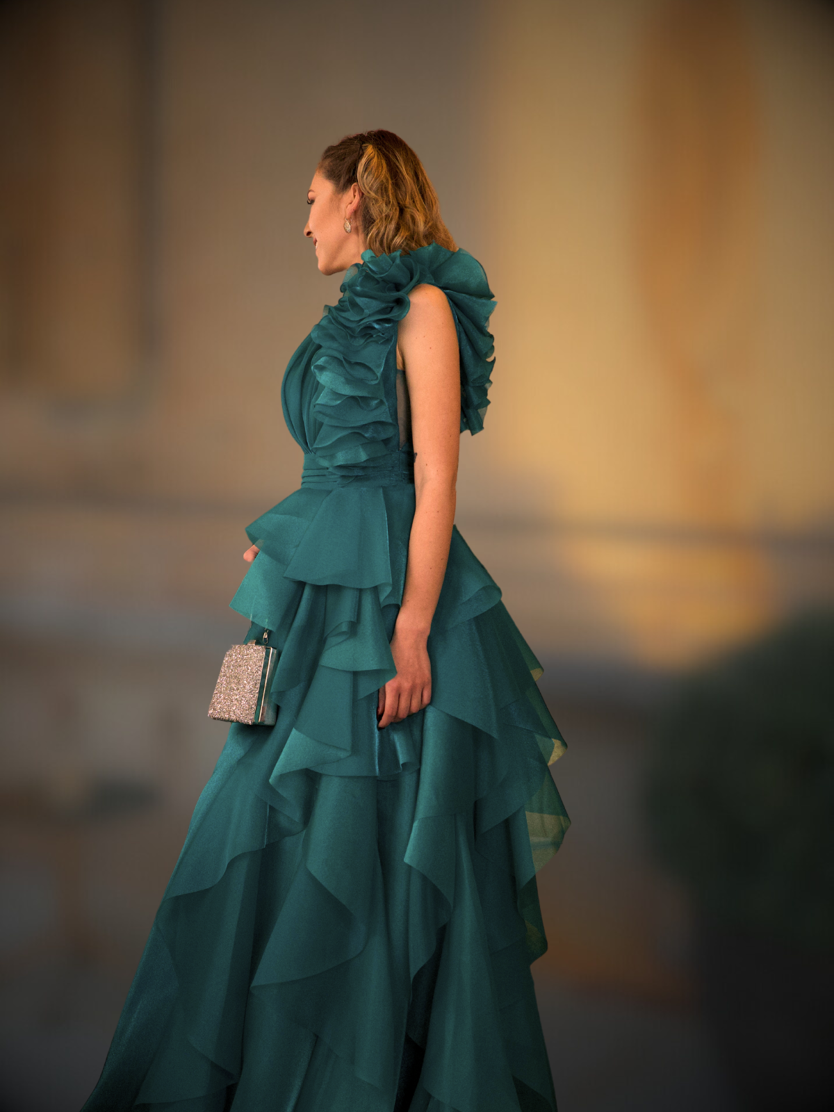 ВЕЧЕРНА РОКЛЯ FIORE TURQUOISE